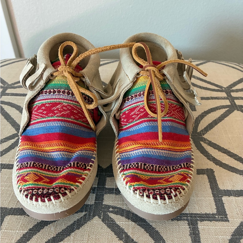 Colorful Patterned Moccasins